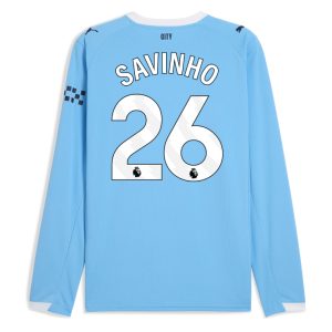 Manchester City Home Long Sleeve SAVINHO 26 Jersey 25-26
