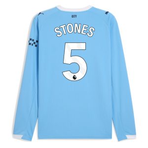 Manchester City Home Long Sleeve STONES 5 Jersey 25-26