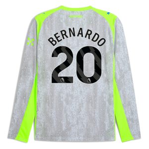 Manchester City Third Long Sleeve BERNARDO 20 Jersey 25-26