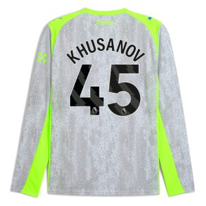 Manchester City Third Long Sleeve KHUSANOV 45 Jersey 25-26