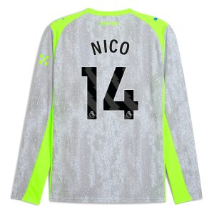 Manchester City Third Long Sleeve NICO 14 Jersey 25-26