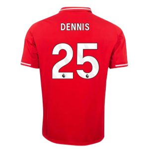 Nottingham Forest Home DENNIS 25 Jersey 25-26