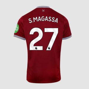 West Ham United Home S.MAGASSA 27 Jersey 25-26
