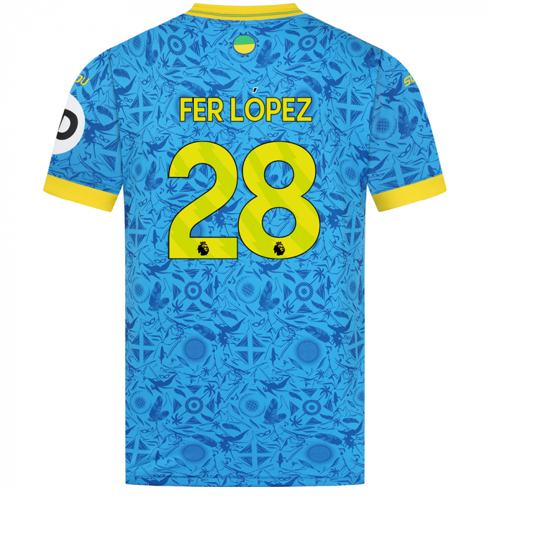 Wolverhampton Wanderers Third FER LÓPEZ 28 Jersey 25-26